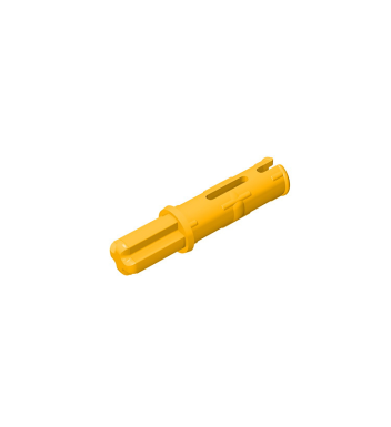 Technic Axle Pin 3L with Friction Ridges Lengthwise and 1L Axle #11214 Bright Light Orange