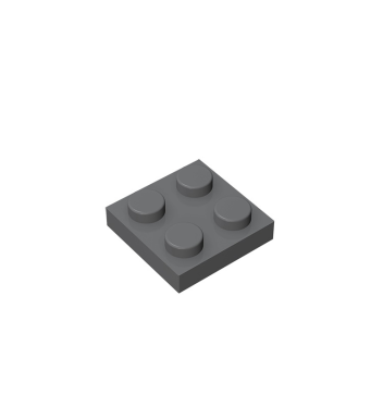 Plate 2 x 2 #3022 Dark Bluish Gray