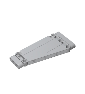 Technic Panel 5 x 11 x 1 Tapered #18945 Light Bluish Gray