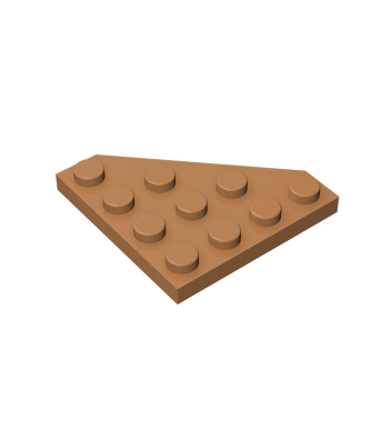 Wedge Plate 4 x 4 Cut Corner #30503 Medium Dark Flesh