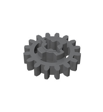 Technic Gear 16 Tooth Reinforced New Style #94925 Dark Bluish Gray