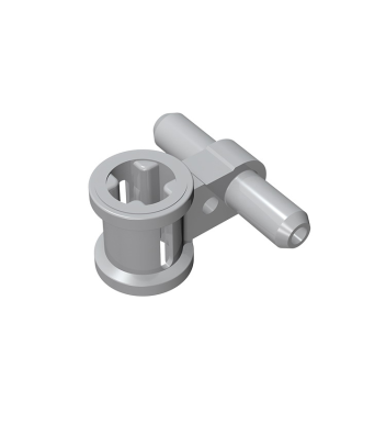 Pneumatic Hose Connector with Axle Connector #99021 Light Bluish Gray