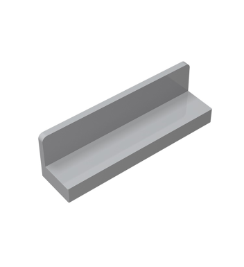 Panel 1 x 4 x 1 with Rounded Corners - Thin Wall #15207 Light Bluish Gray