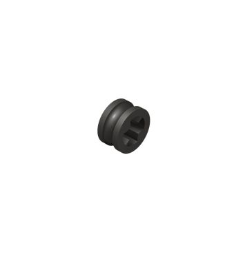 Technic Bush 1/2 Smooth with Axle Hole Semi-Reduced #32123 Metallic Black