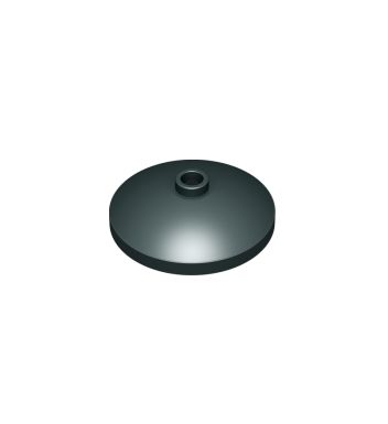 Dish 3 x 3 Inverted (Radar) #43898 Metallic Black