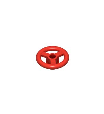 Vehicle Steering Wheel Small 2 Studs Diameter #30663+16091 Red