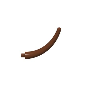 Animal Body Part / Plant, Tail / Claw / Horn / Branch / Tentacle, End Section #40379 Reddish Brown